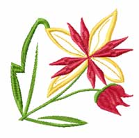 Flower Machine Embroidey Design