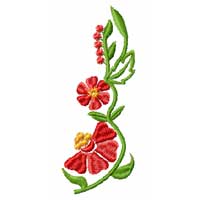 Flower Machine Embroidey Design