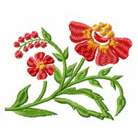 Fantasy Flowers Machine Embroidery Designs 5x7