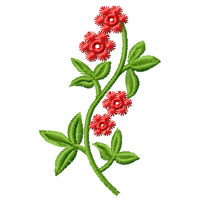 Flower Machine Embroidey Design