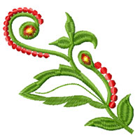 Flower Machine Embroidey Design