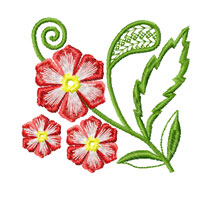 Flower Machine Embroidey Design