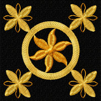 Elegant Flowers Machine Embroidery Design
