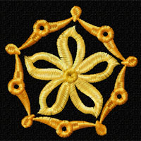 Elegant Flowers Machine Embroidery Design