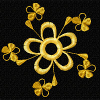 Elegant Flowers Machine Embroidery Design