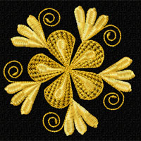 Elegant Flowers Machine Embroidery Design