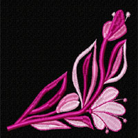 Flower Machine Embroidey Design