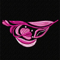 Flower Machine Embroidey Design