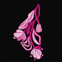 Flower Machine Embroidey Design