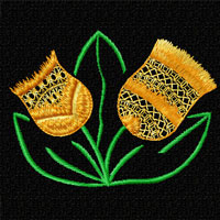 Flower Machine Embroidey Design
