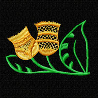Flower Machine Embroidey Design