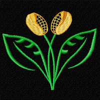 Flower Machine Embroidey Design