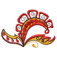 Flower Machine Embroidey Design