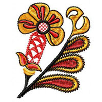 Flower Machine Embroidey Design
