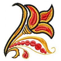 Flower Machine Embroidey Design