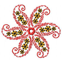 Flower Machine Embroidey Design