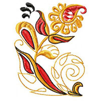 Flower Machine Embroidey Design