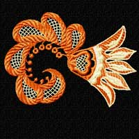 Flower Machine Embroidey Design