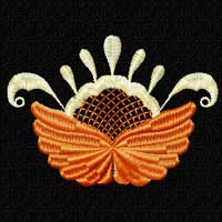 Flower Machine Embroidey Design