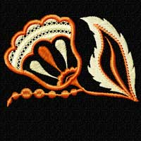 Flower Machine Embroidey Design
