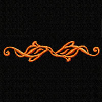 Flame Ornament Machine Embroidery design