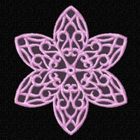 Lacy Flowers  Machine Embroidery Designs