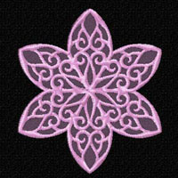 Lacy Flowers  Machine Embroidery Designs