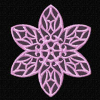 Lacy Flowers  Machine Embroidery Designs