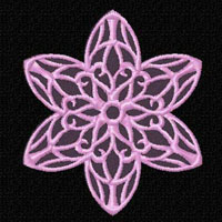 Lacy Flowers  Machine Embroidery Designs