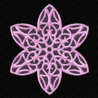 Lacy Flowers  Machine Embroidery Designs