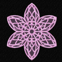Lacy Flowers  Machine Embroidery Designs