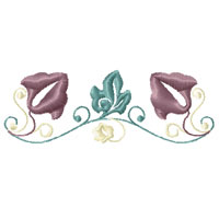 Flower Ornament Machine Embroidery design