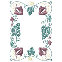 Flower Ornament Machine Embroidery design