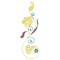 Flower Ornament Machine Embroidery design