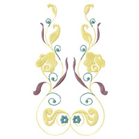 Flower Ornament Machine Embroidery design