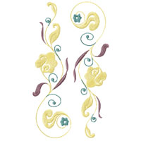 Flower Ornament Machine Embroidery design