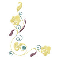 Flower Ornament Machine Embroidery design