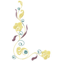 Flower Ornament Machine Embroidery design