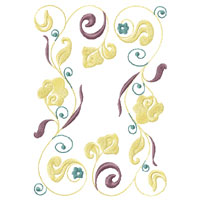 Flower Ornament Machine Embroidery design