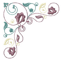 Flower Ornament Machine Embroidery design