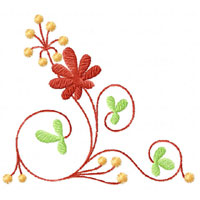 Elegant Flowers Ornaments 10 Machine Embroidery Designs Set 5x7