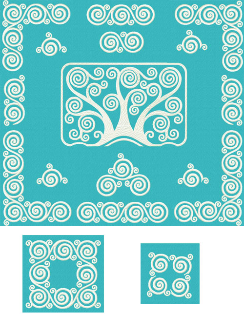 Frosty Window Ornament Machine Embroidery design