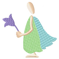 Funky Angels Machine Embroidery design