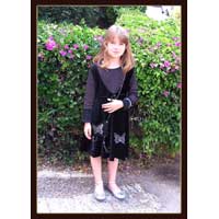 Black dress and bag with butterfly