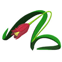 Tulip Machine Embroidery Design