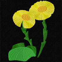 coltsfoot Machine Embroidery Design