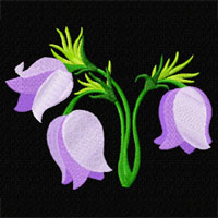 pasque-flower Machine Embroidery Design