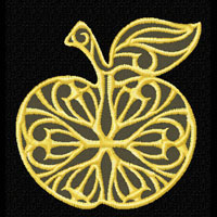 Apple Machine Embroidery design