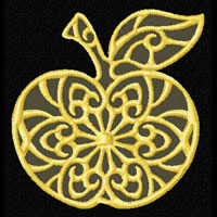 Apple Machine Embroidery design
