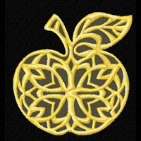 Apple Machine Embroidery design